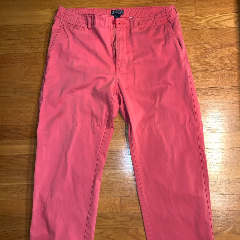 Size 36 Red/Salmon Polo Khakis. Very Comfortable